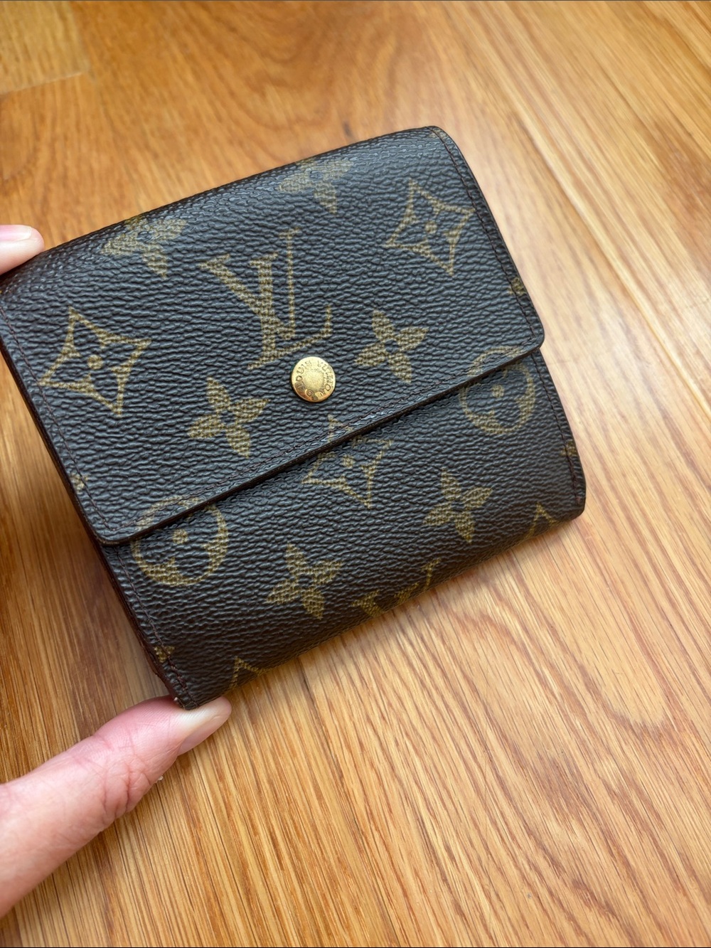 Louis Vuitton Brown Monogram Compact Wallet